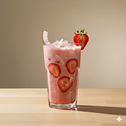Jugo de Fresa con Coco
