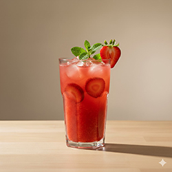 Jugo de Fresa con Yerbabunena