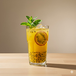 Jugo de Parchita con Yerbabunena